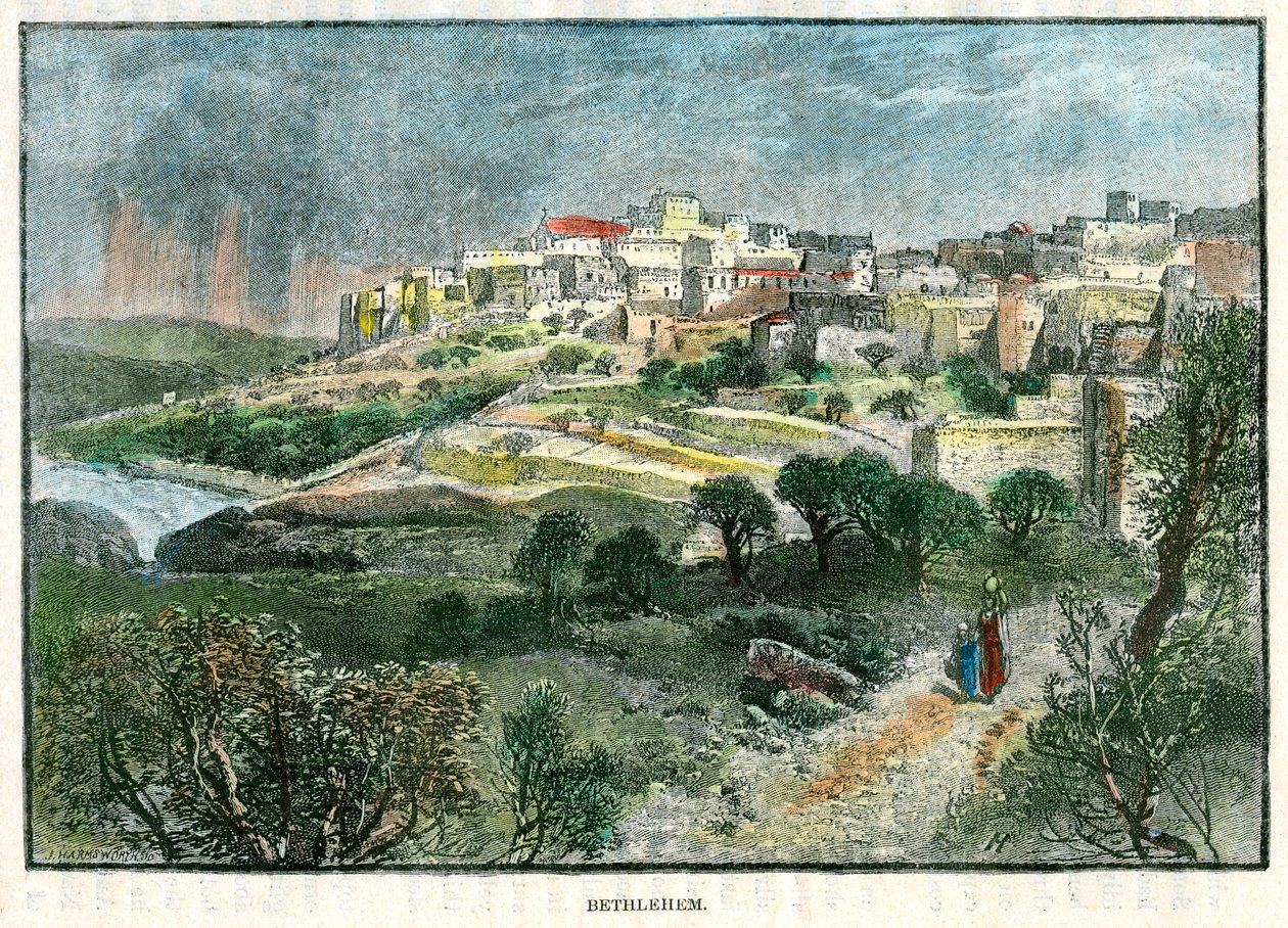 बेथलहम, फिलिस्तीन, c1885। द्वारा जे हार्म्सवर्थ