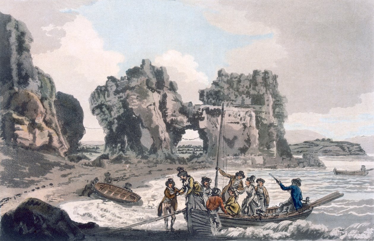 कैसल रॉक, पब का दृश्य। 1793. द्वारा जे. हासेला