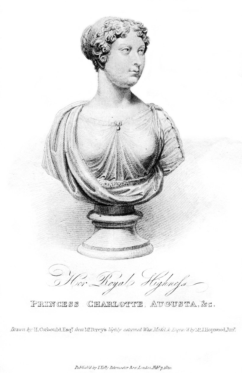 प्रिंसेस चार्लोट अगस्ता, 1820 द्वारा जे। हॉपवुड