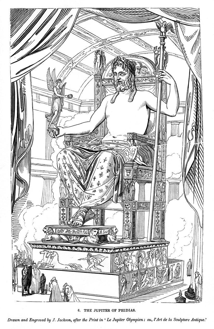 फिदियास का बृहस्पति, 1843 द्वारा जे। जैक्सन