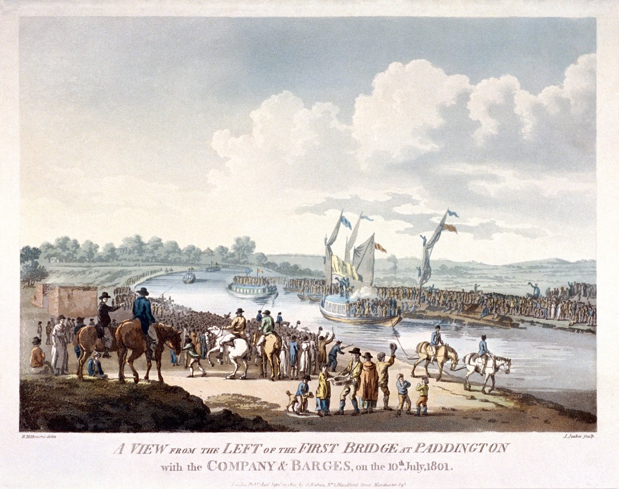 बेज़वाटर, पैडिंगटन, लंदन, 1801 द्वारा जे जेकस