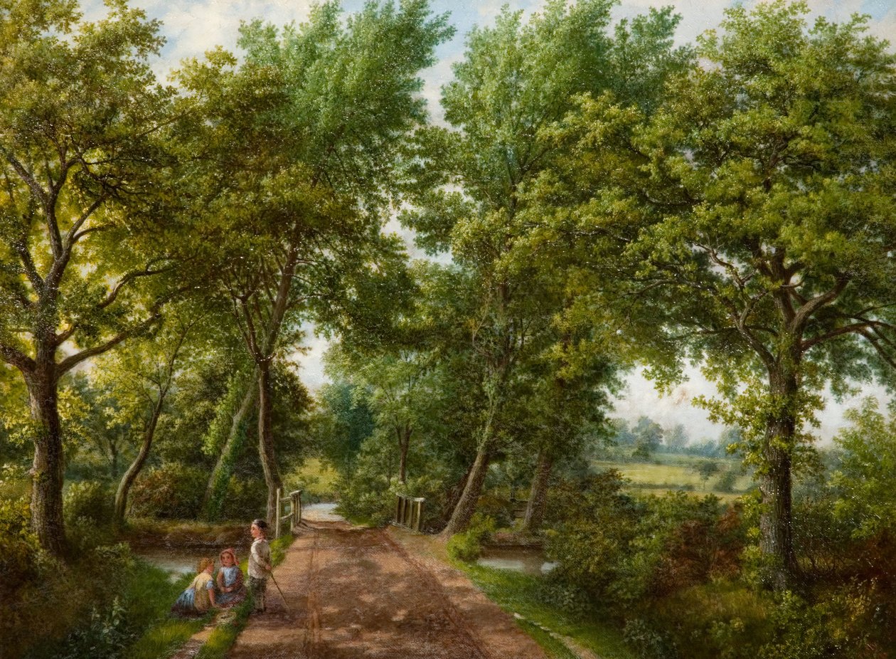 हॉब मूर रोड फोर्ड, बर्मिंघम, 1870। द्वारा जे. जॉली