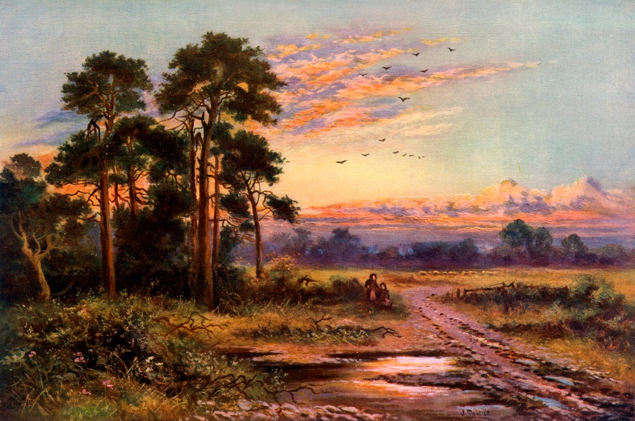 शरद सूर्यास्त, 1911-1912। द्वारा जे मौरिस