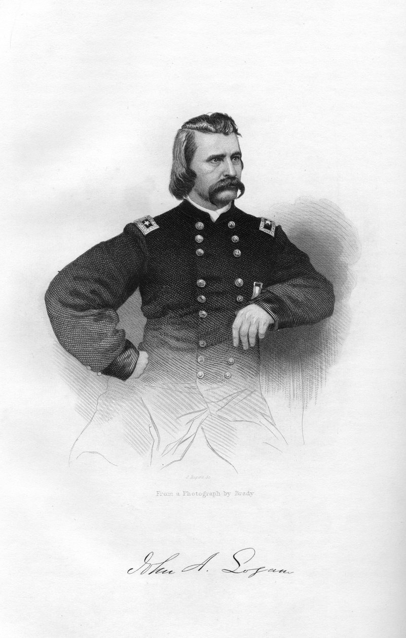 जॉन अलेक्जेंडर लोगन, केंद्रीय सैनिक और राजनीतिज्ञ, 1862-1867। द्वारा जे रोजर्स