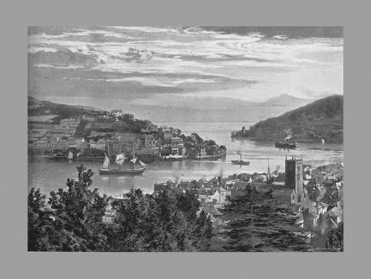 डार्टमाउथ, c1900 द्वारा जे। स्मेल एंड सोन