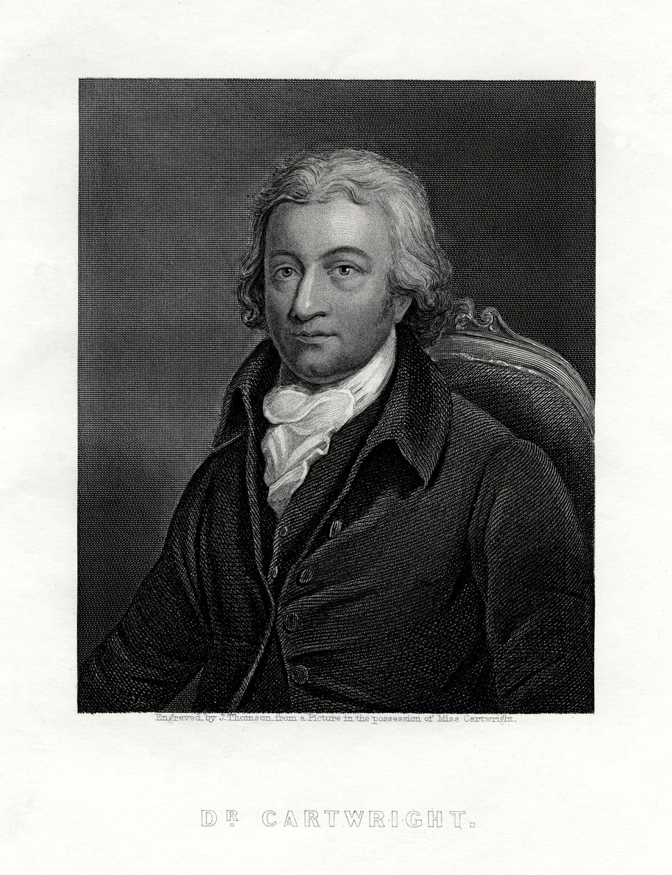 एडमंड कार्टराइट, 1743-1823, ब्रिटिश पादरी और पावर लूम के आविष्कारक, द्वारा जे। थॉमसन