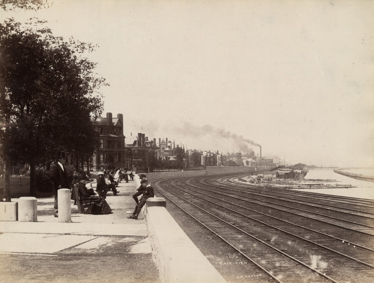 35 वीं स्ट्रीट को उत्तर, शिकागो, c.1888 को देखते हुए द्वारा JW टेलर
