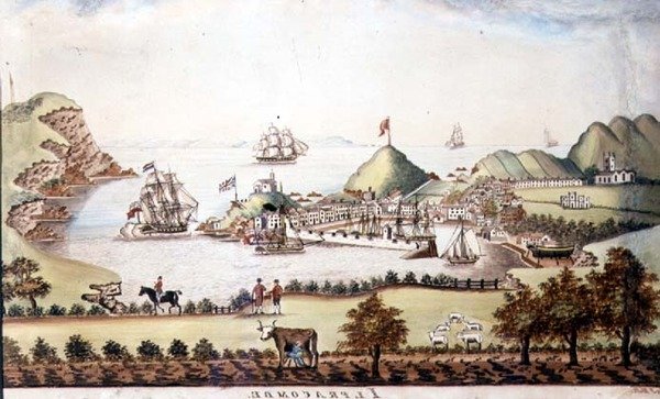 इलफ्राकोम्ब, डेवोन, 1842 (कलम और wc) (72970 की जोड़ी) का दृश्य द्वारा जे वाल्टर्स