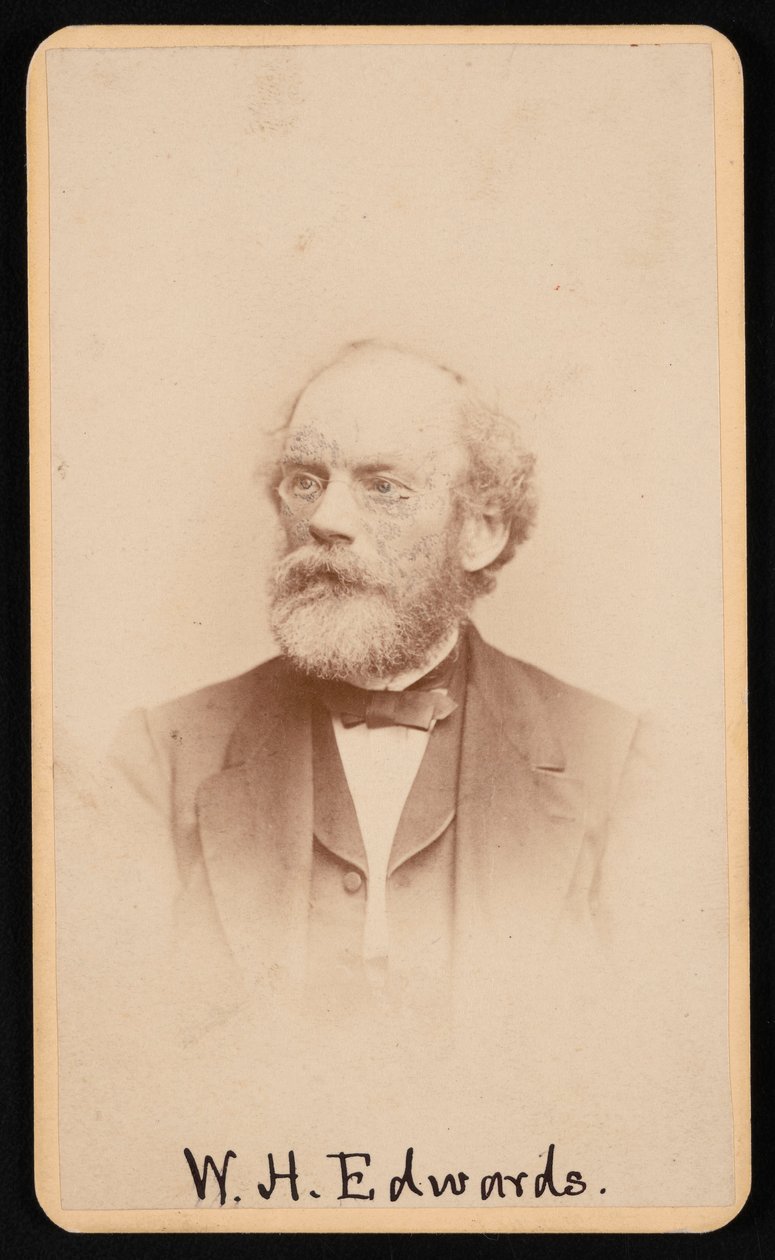 विलियम हेनरी एडवर्ड्स का पोर्ट्रेट 1822-1909, लगभग 1870s1880s। द्वारा जे और डब्ल्यू विन्सेंट