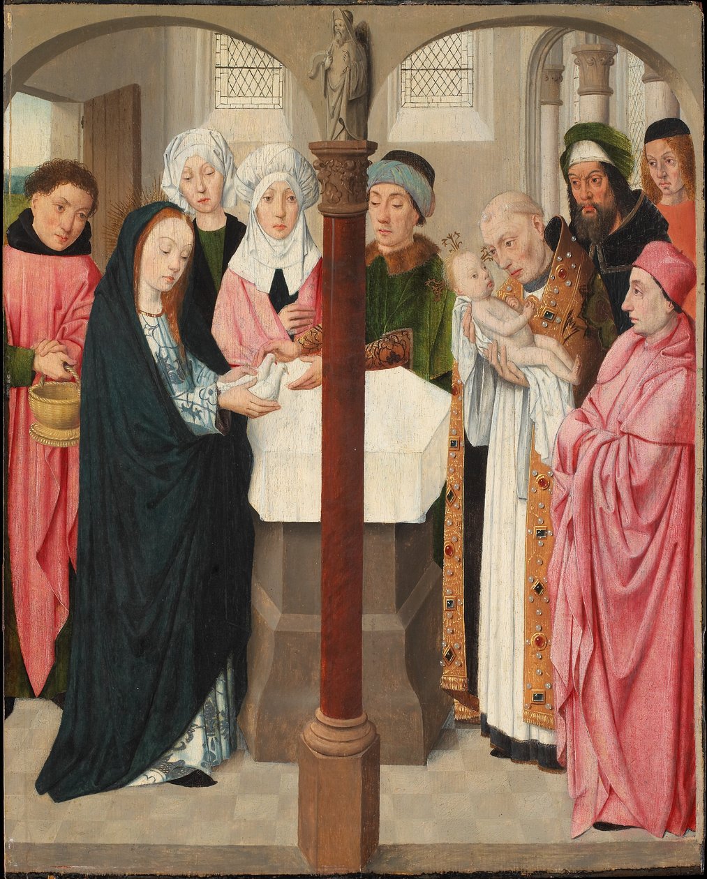 मंदिर में प्रस्तुति, c.1490-1500 (पैनल पर तेल und tempera) द्वारा जैकब जंज़।