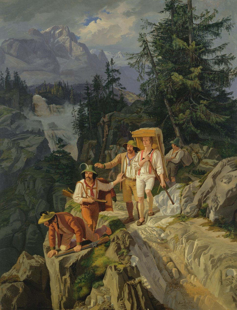 टायरोलिन स्मगलर, 1831 द्वारा जैकब जेन्स्लर