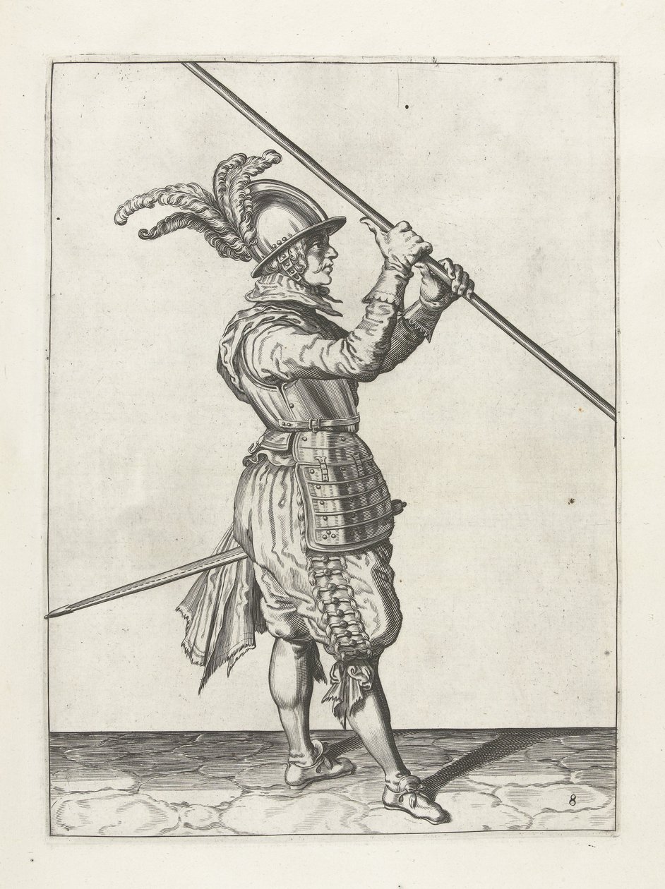 सिंह के साथ सैनिक, c.1600 द्वारा जैकब II डे घियान