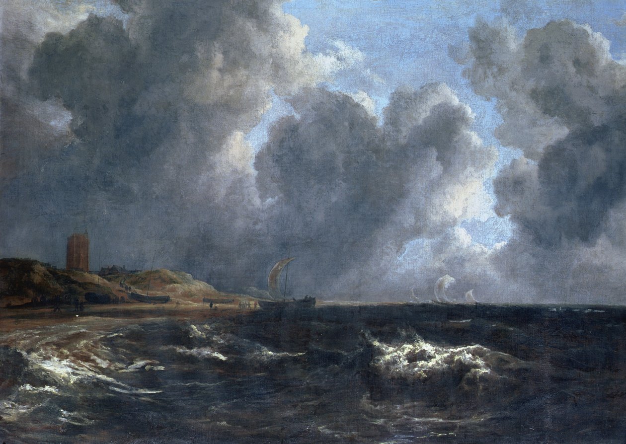 Egmond-Aan-Zee (कैनवास पर तेल) द्वारा जैकब वैन रुइसडेल