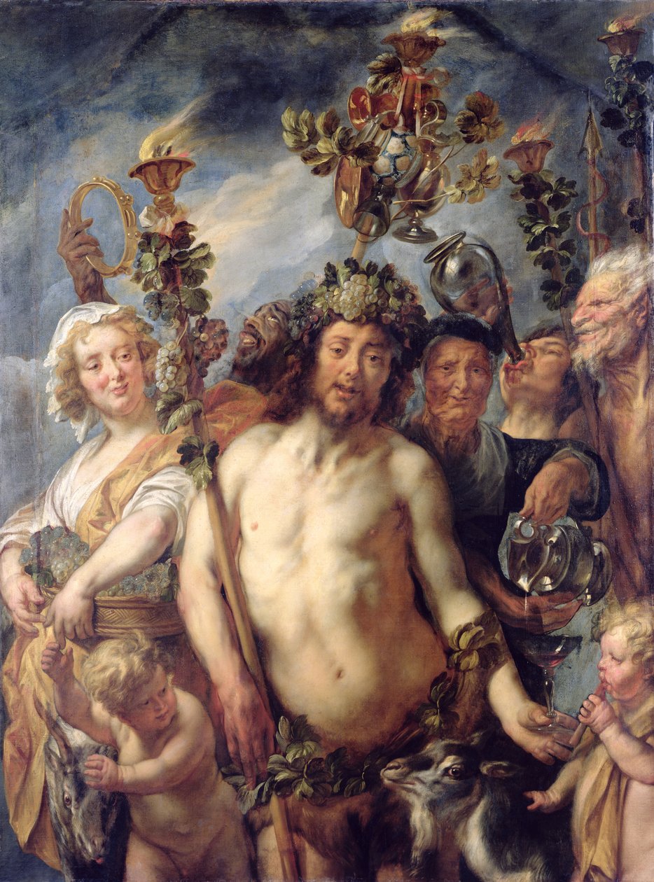 Bacchus की विजय, c.1640-50 द्वारा जैकब जॉर्डन