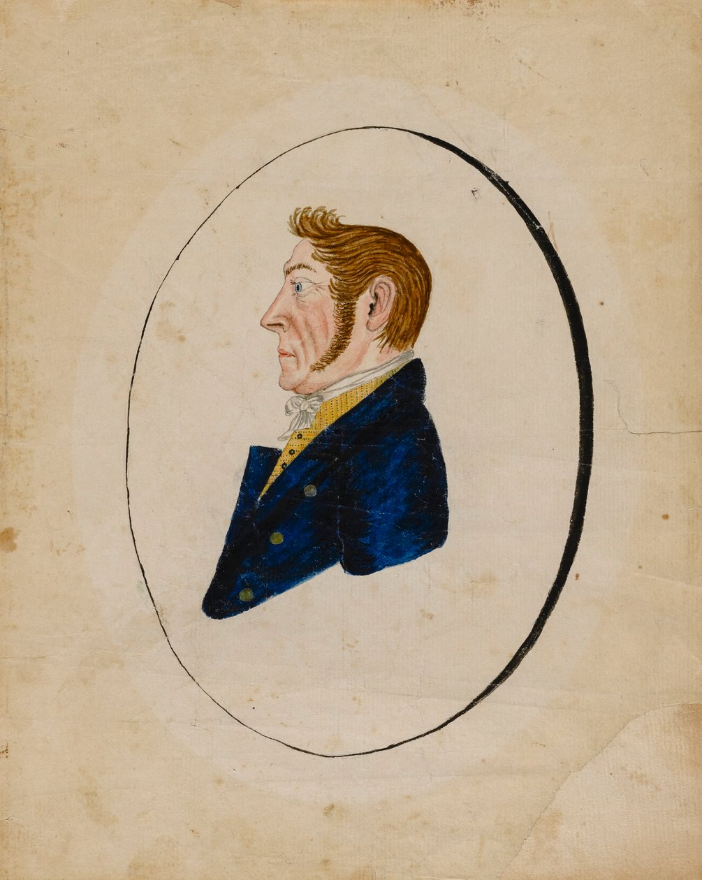 एडम मूसर का पोर्ट्रेट, सीए। 1822. द्वारा जैकब मेंटल