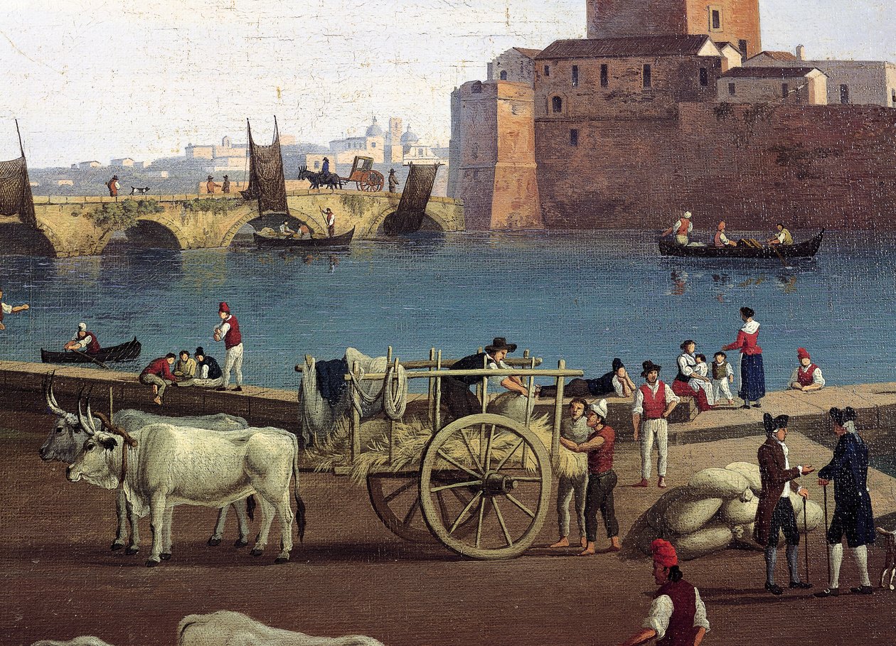 फिलिप हैकर द्वारा ट्रानी के बंदरगाह का दृश्य (1737-1807) द्वारा जैकब फिलिप हैकर