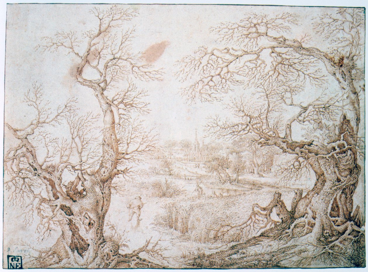 विंटर लैंडस्केप, c1565-1602 द्वारा जैकब सेवरी I.