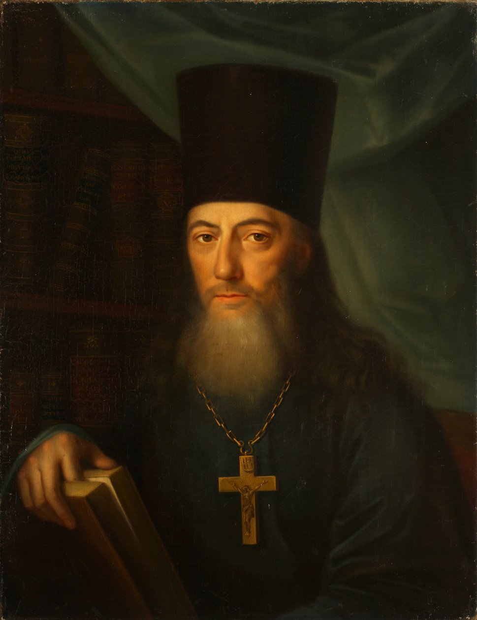 लेखक Ioann Ioannovich Krasovsky 1746-1811, 1819 का पोर्ट्रेट द्वारा जैकब ज़ालेस्की