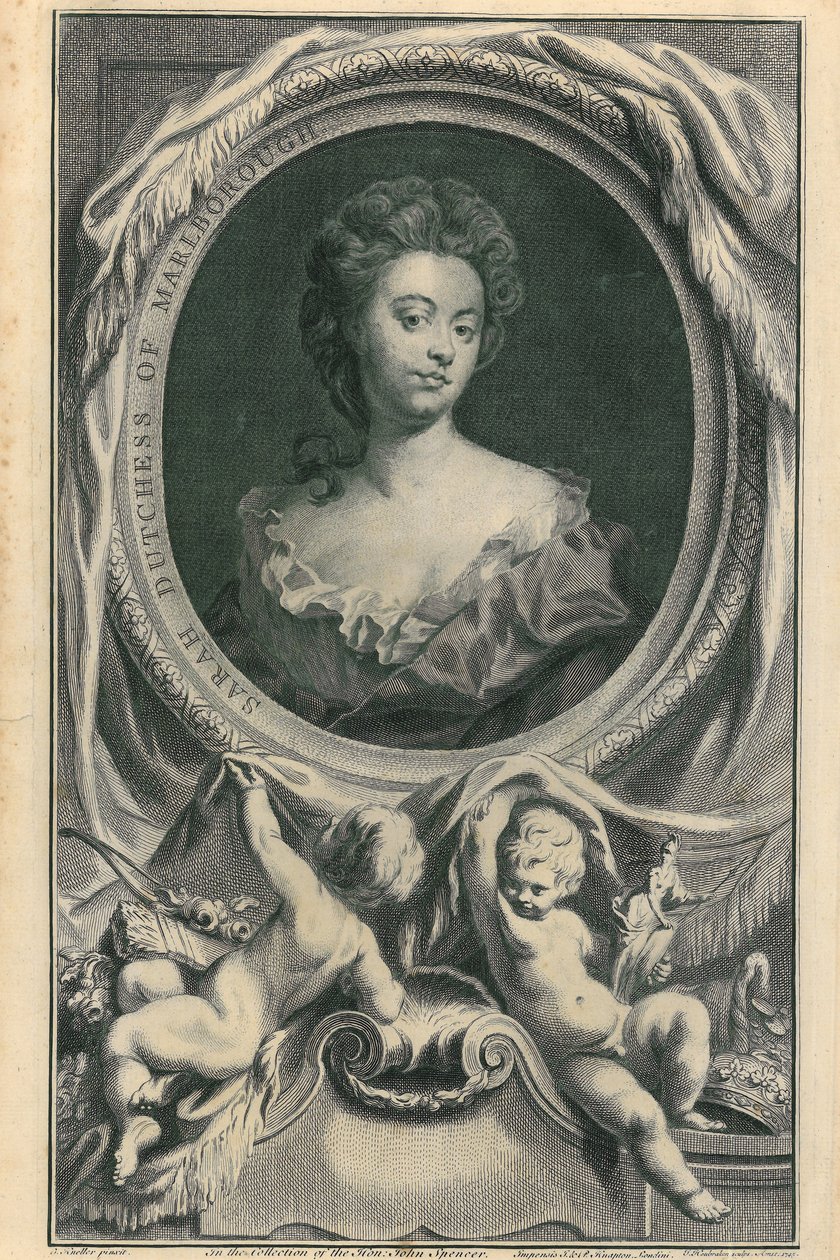 डचेस ऑफ मार्लबोरो, 1745 द्वारा जैकोबस हौब्रैकेन