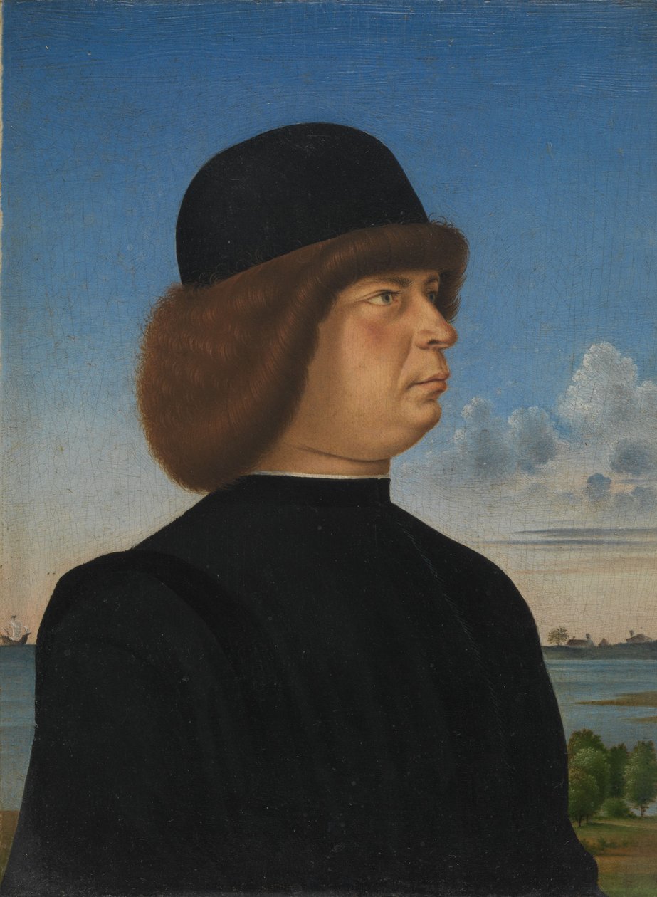 Alvise Contarini का पोर्ट्रेट, c.1485-95 (लकड़ी पर तेल) द्वारा जैकोमेटो (Attr। To) वेनेज़ियानो