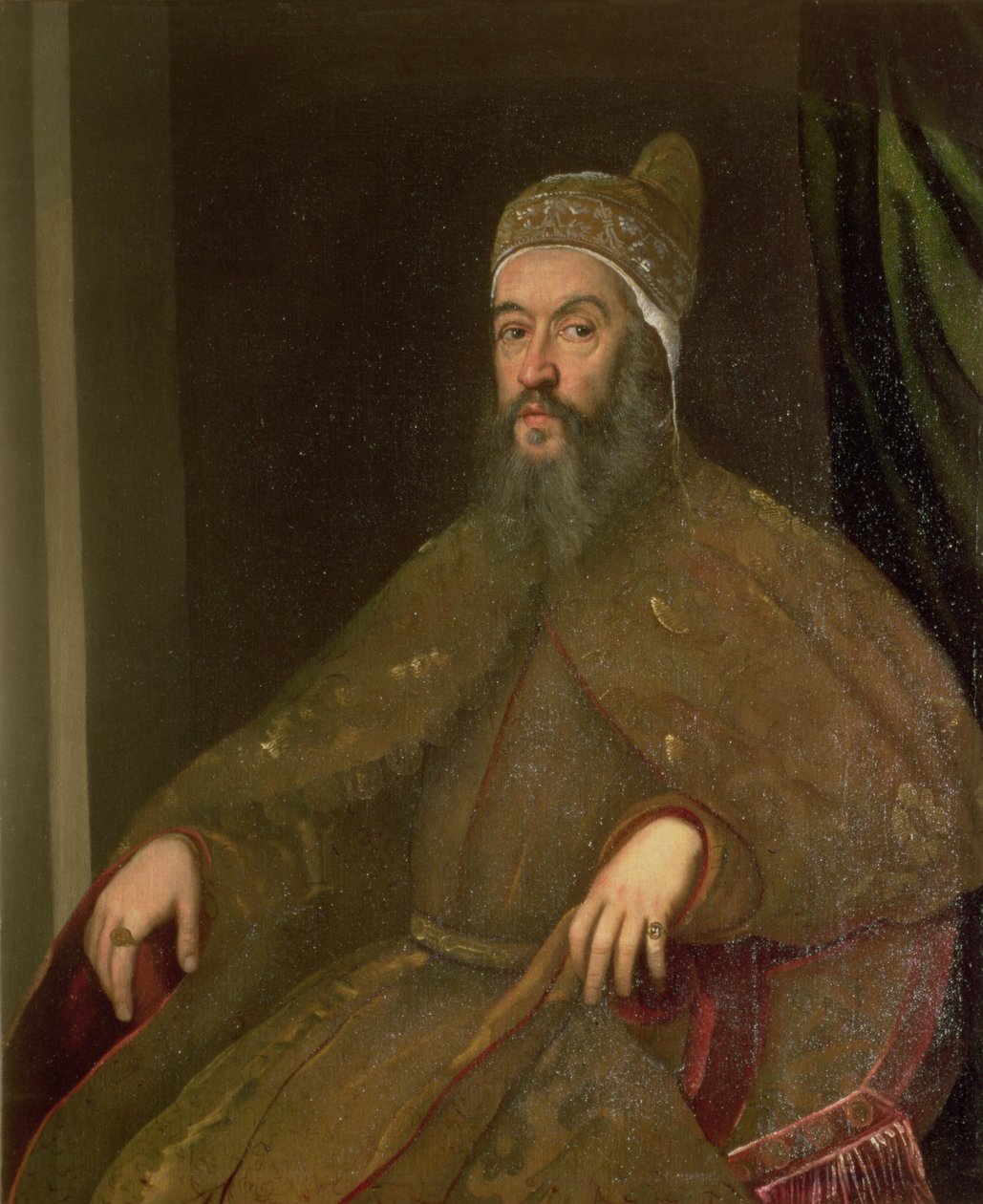डोगे अलविस मोकेनिगो (1570-77 से डॉगी) द्वारा जैकोपो रोबुस्टी टिंटोरेटो