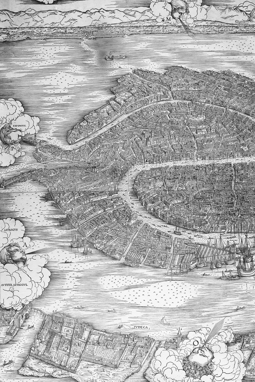 महान परिप्रेक्ष्य संयंत्र - वेनिस, c.1500 (बाएं हाथ की ओर) द्वारा जैकोपो डी बारबारी