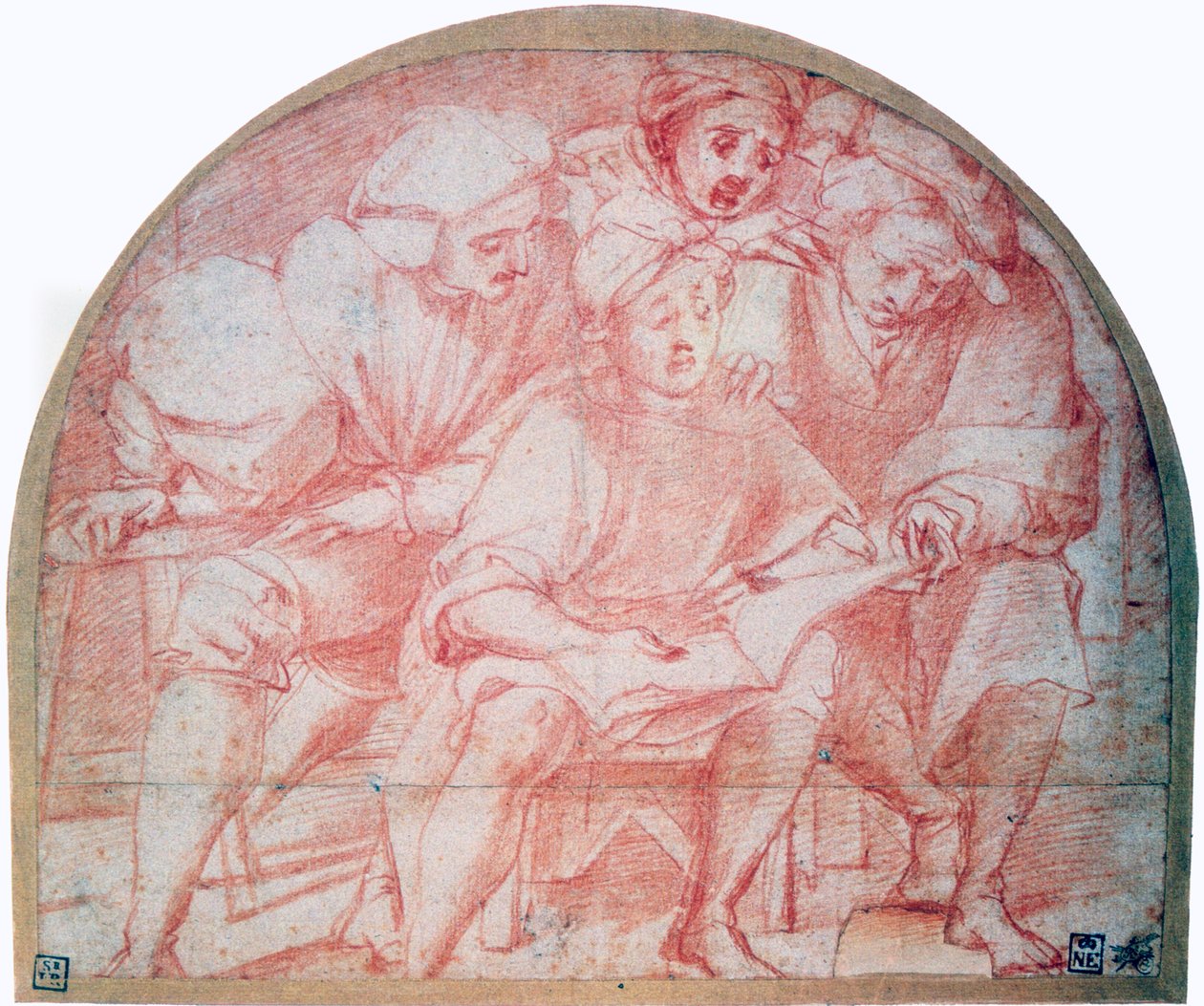 चार न्यायालय, c1514-1557 द्वारा जैकोपो पोंटॉर्मो