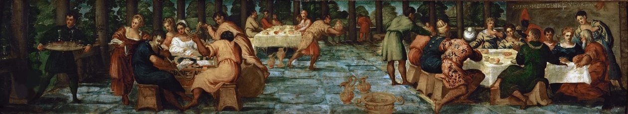 बेलशेज़र का पर्व, सीए 1543। द्वारा जैकोपो रोबुस्टी टिंटोरेटो