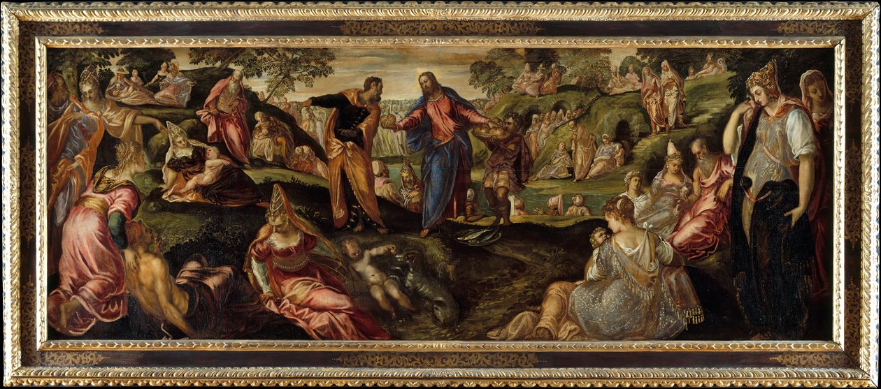 लूज़ एंड फिश का चमत्कार, ca. 1545-1550। द्वारा जैकोपो रोबुस्टी टिंटोरेटो
