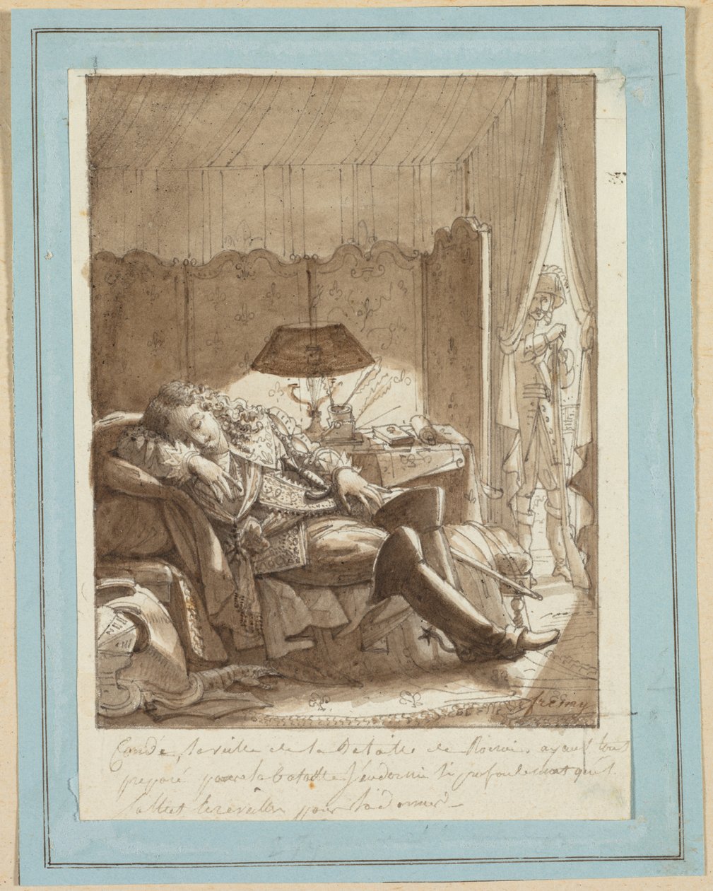 ग्रैंड कोंडे की नींद, सी. 1817. द्वारा जैक नोएल मैरी फ्रैमी