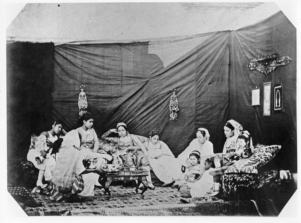 अल्जीयर्स में महिलाएं, c.1860 द्वारा जैक्स एंटोनी मौलिन