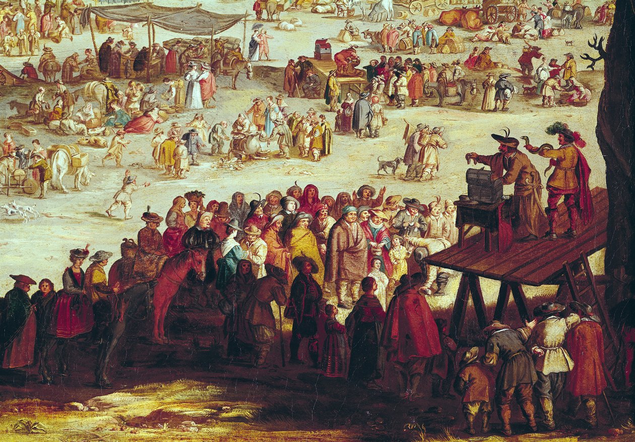 इम्प्रुनेटा पर मेला, दाहिने हाथ की तरफ, 1638 का विस्तार द्वारा जैक्स कैलोट