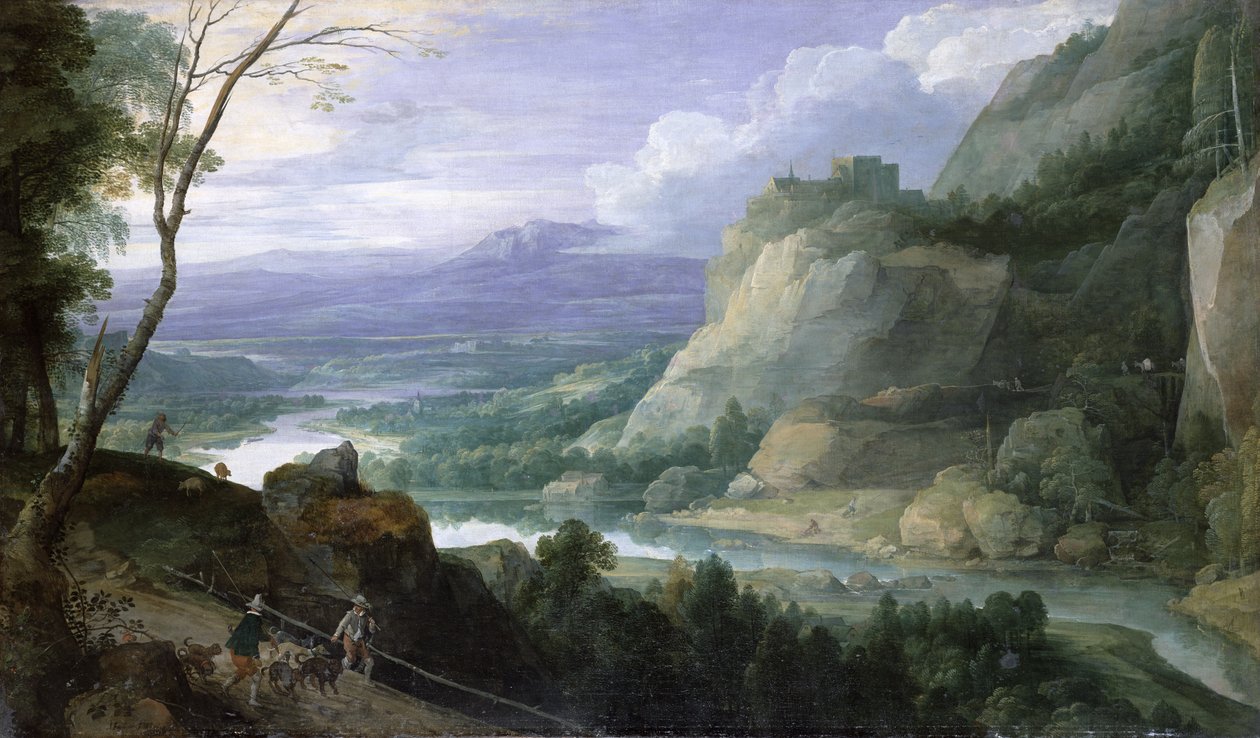 पहाड़ी लैंडस्केप, 1620 द्वारा जैक्स फौक्वियर्स