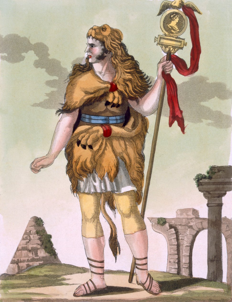 लेबरस द्वारा उत्कीर्ण &39;L&39;Antique रोम&39; से मानक वाहक चित्रण, 1796 में प्रकाशित हुआ द्वारा जैक्स ग्रासेट डी सेंट सौवेउर