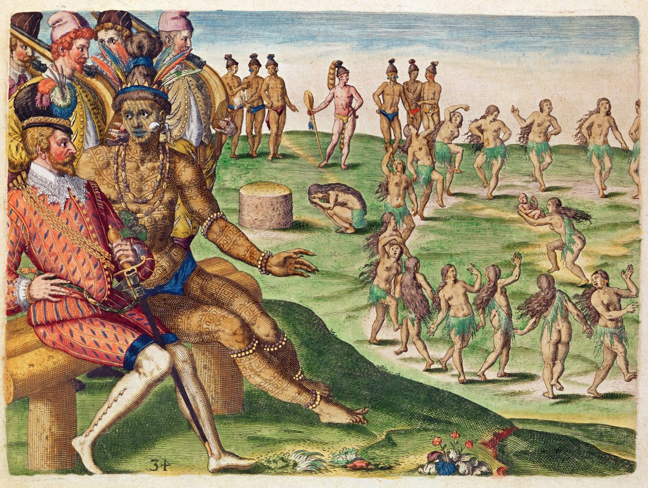 फ्रैंकफर्ट, 1591 में प्रकाशित थियोडोर डी ब्राय (1528-98) द्वारा उत्कीर्ण &39;ब्रेविस नराटियो ..&39; से पहले-जन्मे बेटे की बलि द्वारा जैक्स ले मोयने