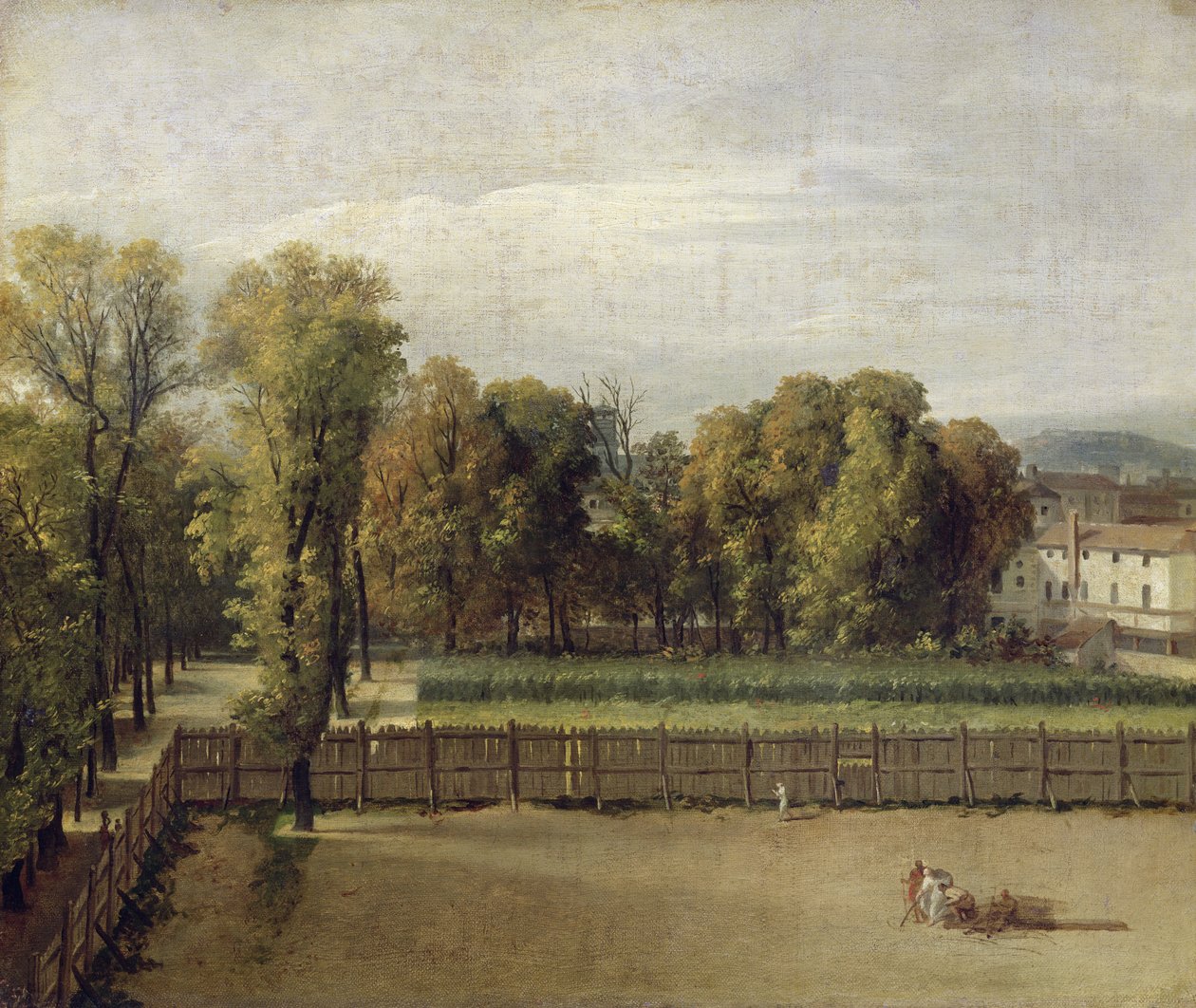 पेरिस में लक्समबर्ग गार्डन का दृश्य, 1794 द्वारा जैक्स लुई डेविड