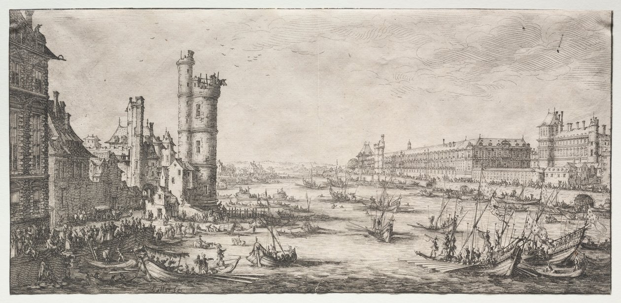 पेरिस के दो महान विचार: लवर्स का दृश्य, 1628-1630। द्वारा जैक्स कैलोट