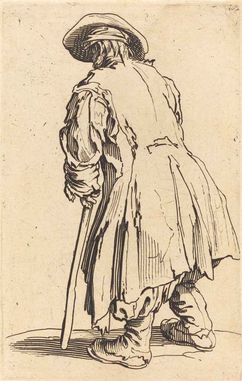 ओल्ड क्रैगर विथ वन क्रच, c.1622 द्वारा जैक्स कैलोट