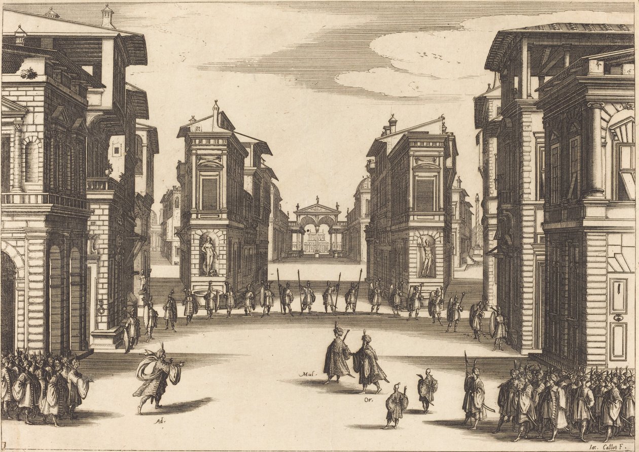 सुलेमान, अधिनियम III, 1620। द्वारा जैक्स कैलोट
