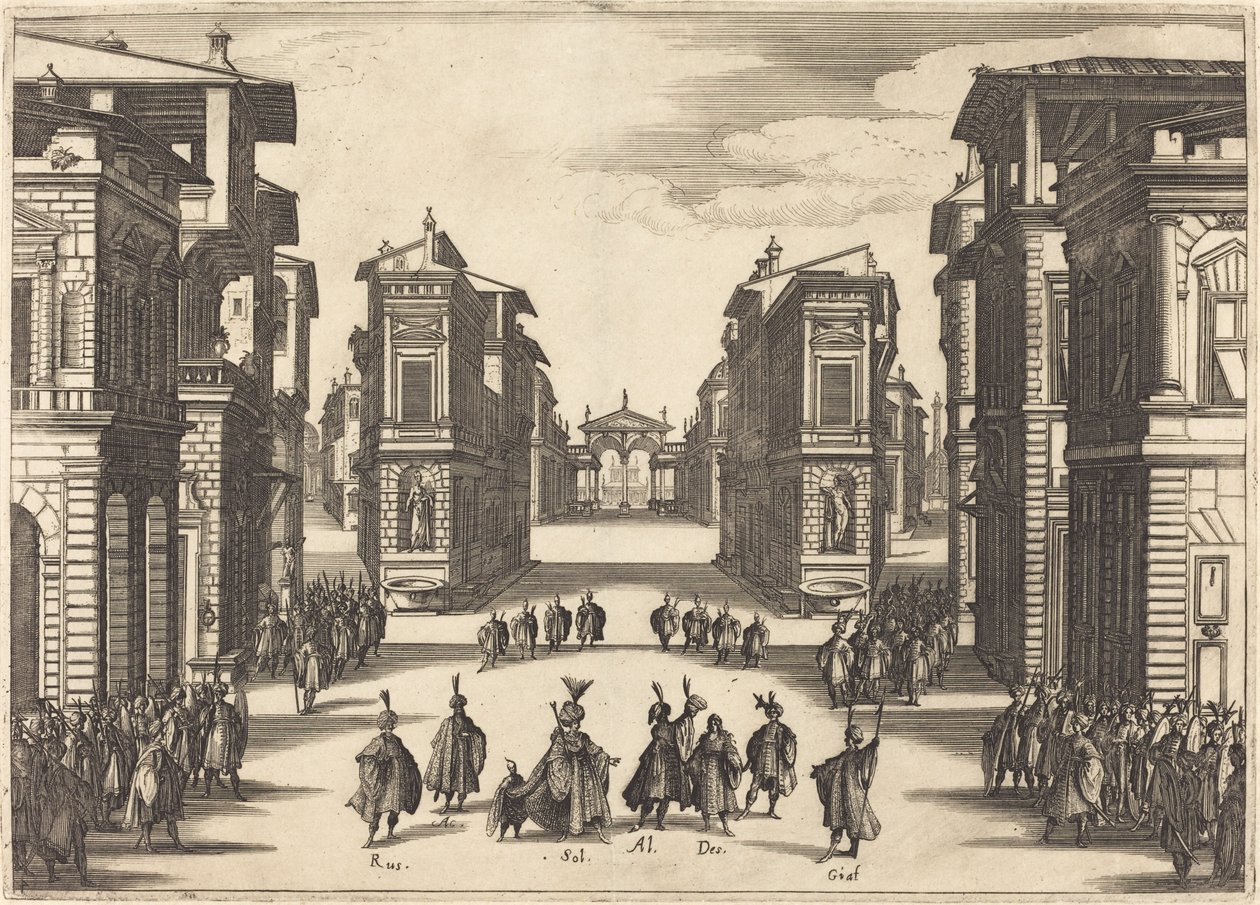 सुलेमान, अधिनियम IV, 1620। द्वारा जैक्स कैलोट