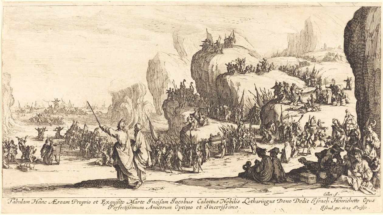 लाल सागर को पार करना, 1629. द्वारा जैक्स कैलोट