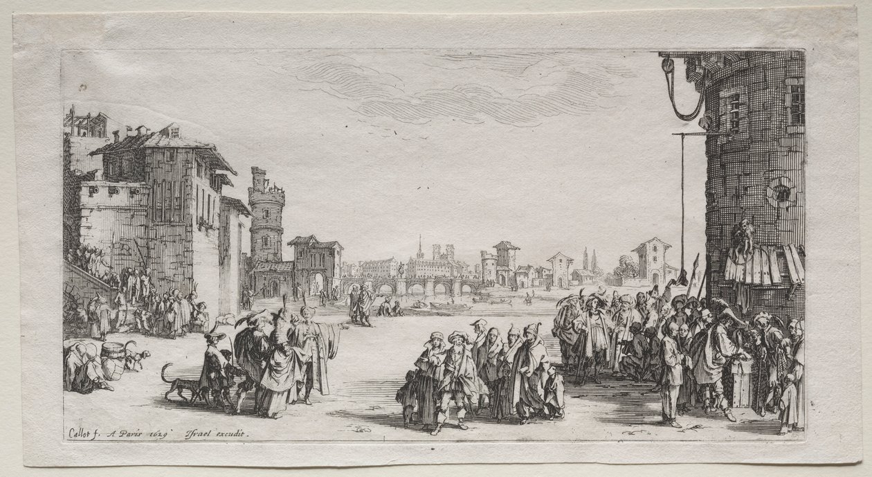 दास बाजार, 1629। द्वारा जैक्स कैलोट