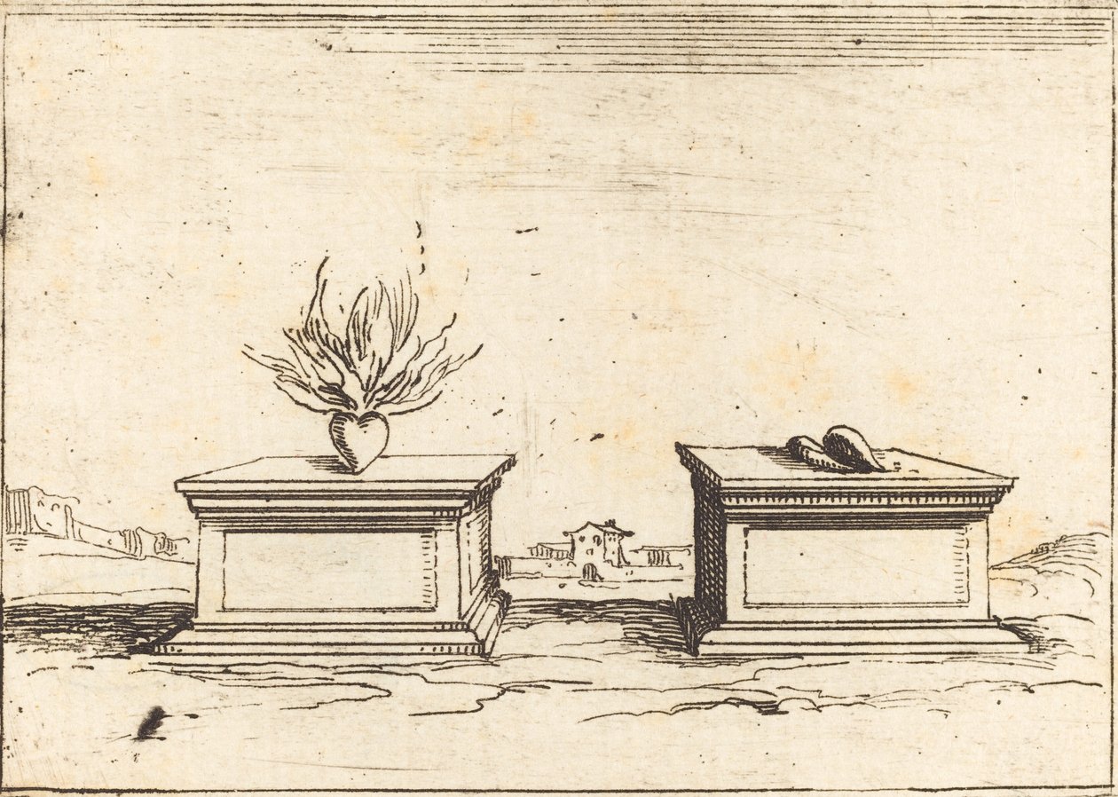 दो दिल, 1628। द्वारा जैक्स कैलोट
