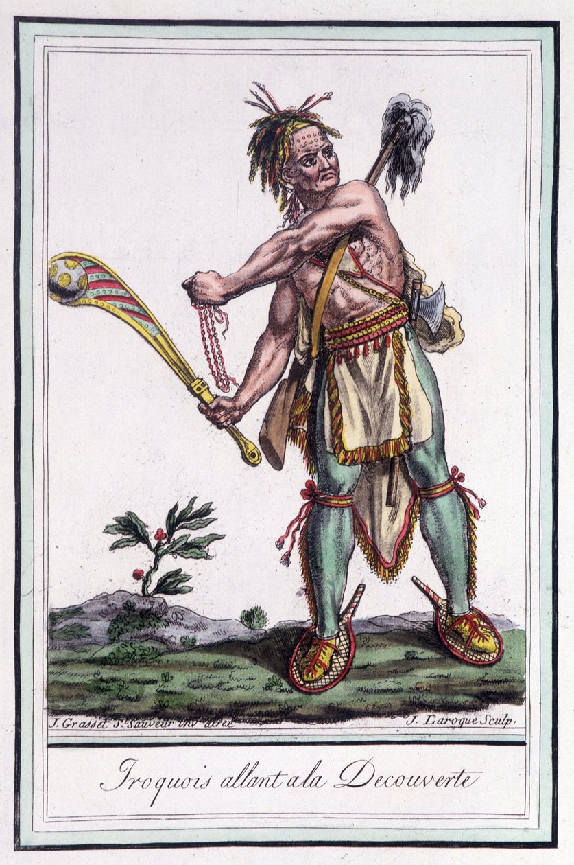 Iroquois "" खोज के लिए जा रहा है"" - "" यात्रा के विश्वकोश में "" ग्रासेट सेंट सॉवेउर, पेरिस द्वारा द्वारा जैक्स ग्रासेट डी सेंट सौवेउर