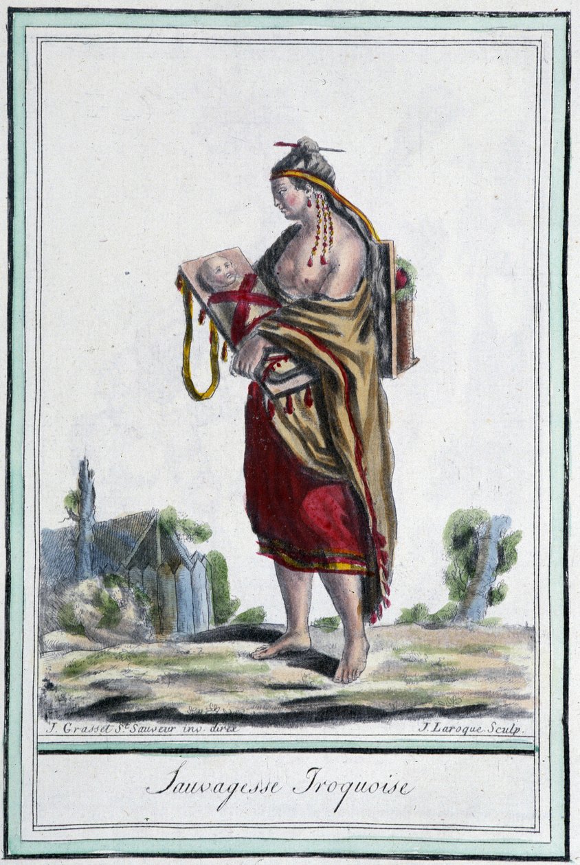 Iroquois सैवेज - ग्रासेट सेंट सॉवेउर, पेरिस द्वारा "" इनसाइक्लोपीडिया ऑफ़ ट्रेवल्स "" में द्वारा जैक्स ग्रासेट डी सेंट सौवेउर