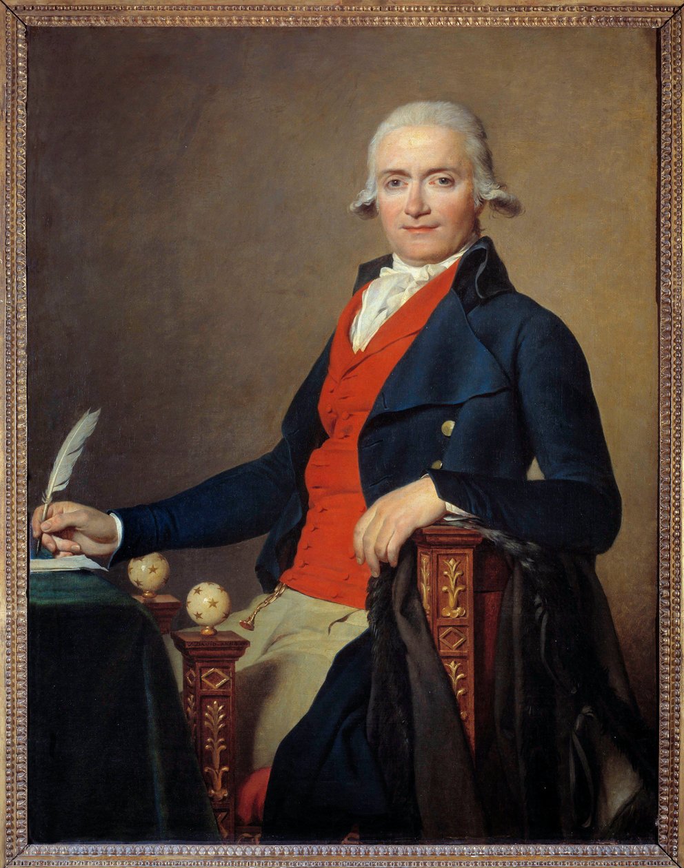 जैक्स लुई डेविड (1748-1825) 1795 द्वारा पेंटिंग मंत्री गैसपार्ड मेयर (1749-1799) का चित्र द्वारा जैक्स लुई डेविड