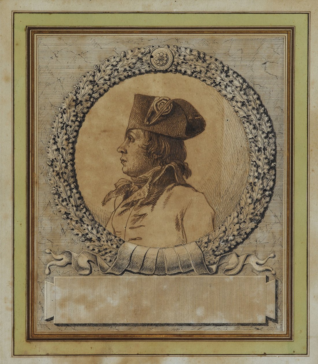 फिलिप-फ्रेंकोइस-जोसेफ ले बास 1762-1794 का पोर्ट्रेट, सी। 1793 द्वारा जैक्स लुई डेविड