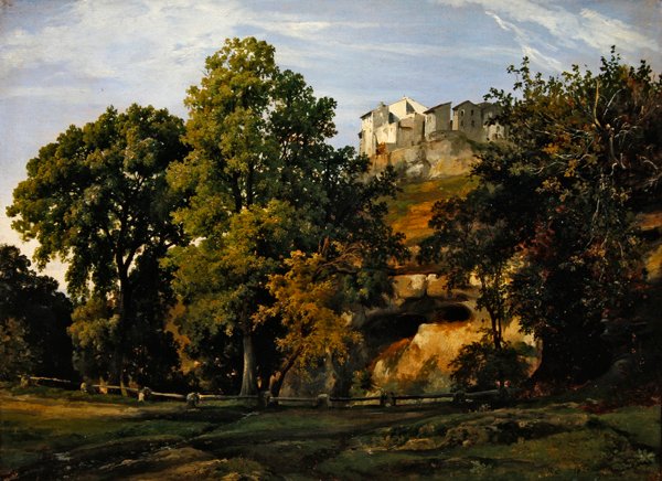 लैंडस्केप, मैरिनो का दृश्य, 1826 द्वारा जैक्स रेमंड ब्रास्कासैट
