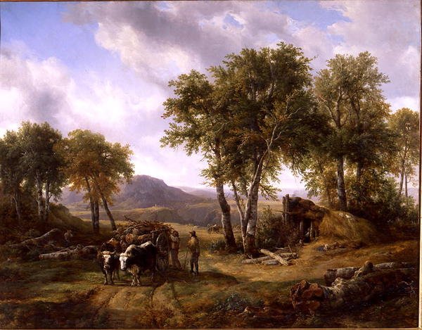 1832 के मिलौ में जंगल छोड़ने वाले लकड़हारे द्वारा जैक्स रेमंड ब्रास्कासैट