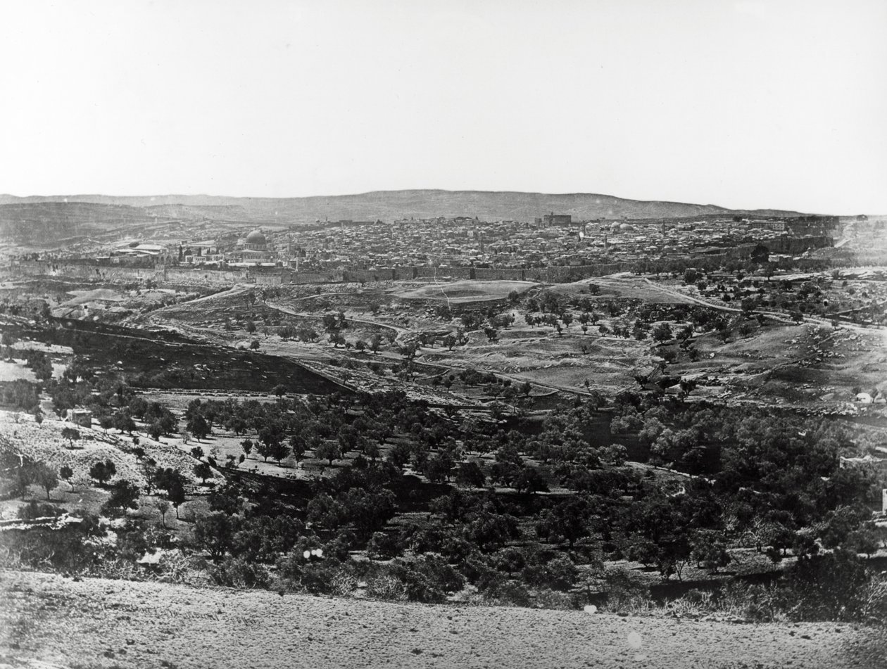 यरुशलम से माउंट स्कोपस, 1857 द्वारा फेलिस बीटो